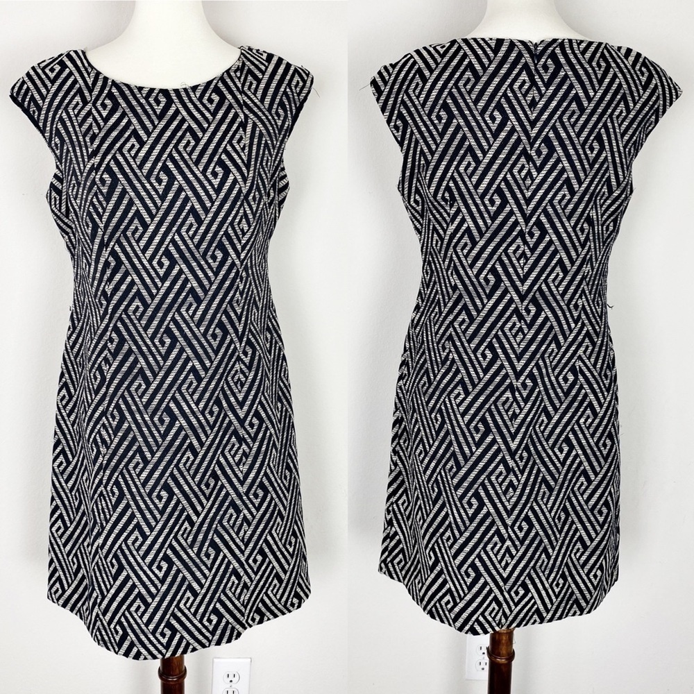 Dress Barn Sheath Dress Printed Size 10